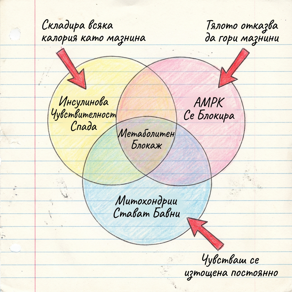 Вен диаграма - Метаболитен Блокаж
