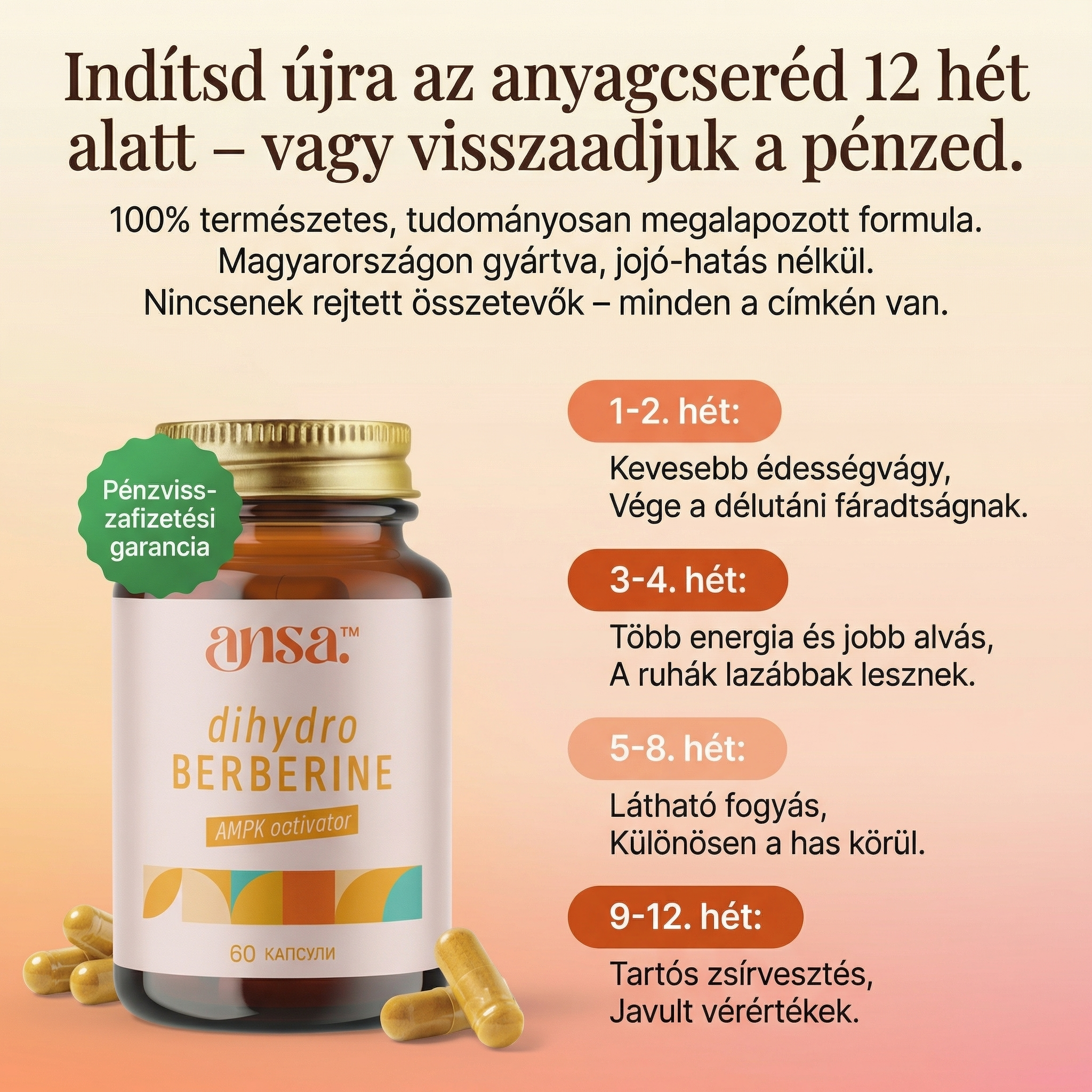 Indítsd újra az anyagcseréd 12 hét alatt