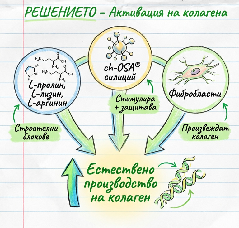 Решението - активация на колагена