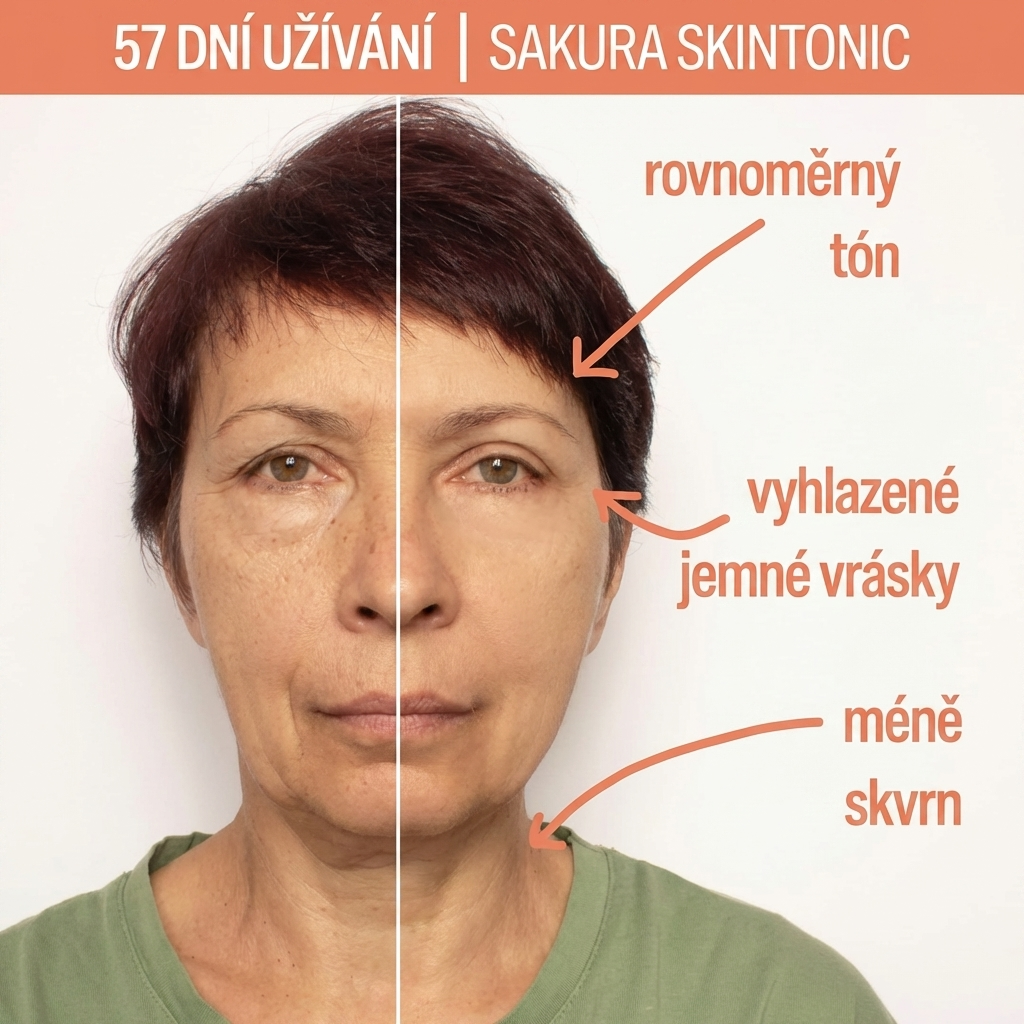 57 dní užívání - výsledek Sakura SkinTonic