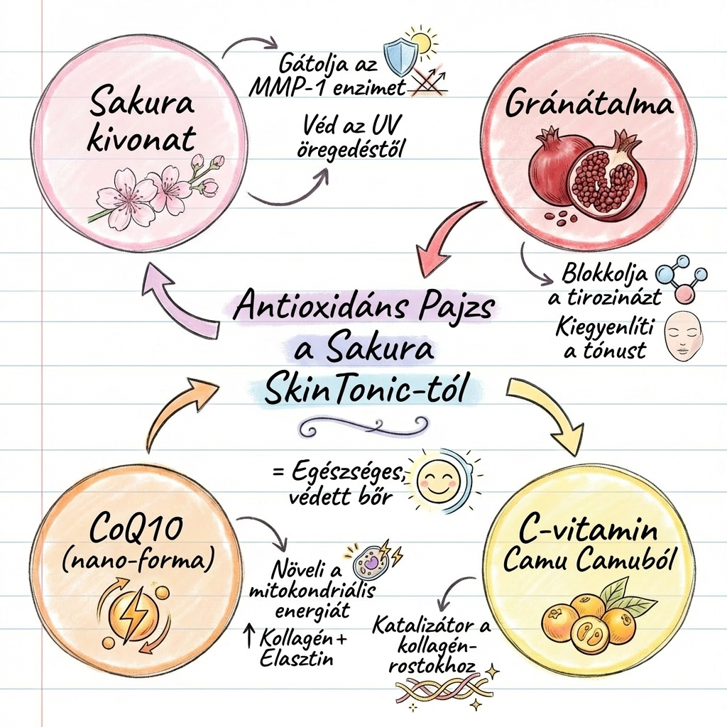 A Sakura SkinTonic antioxidáns pajzsa