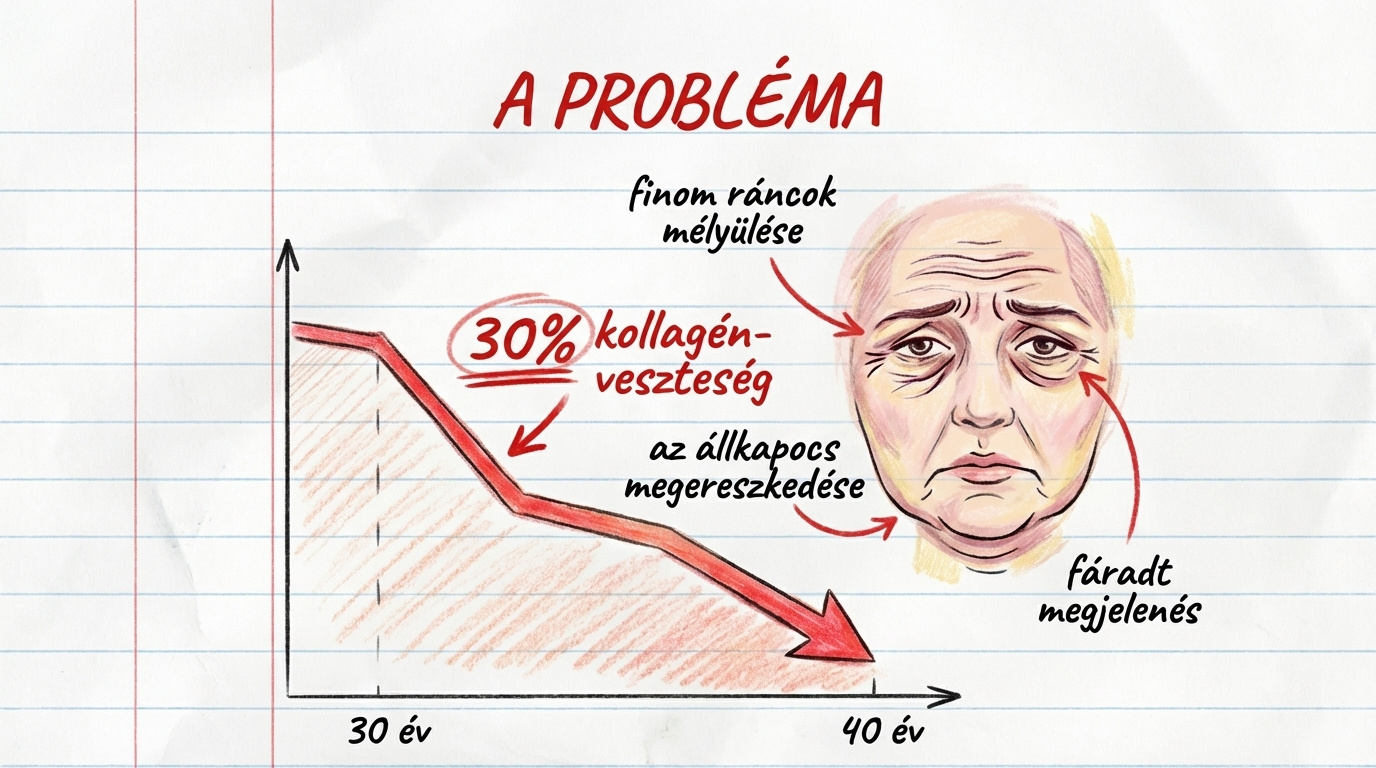 A probléma - kollagénveszteség