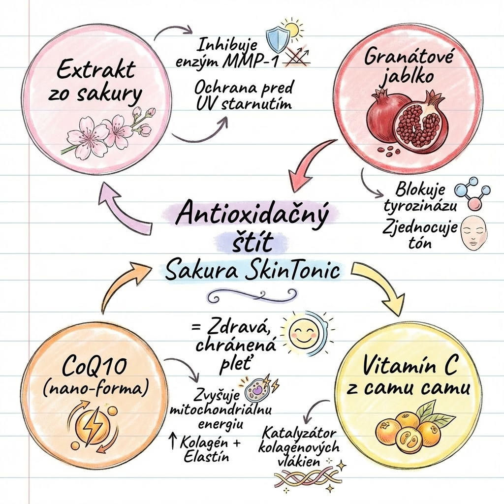 Antioxidačný štít Sakura SkinTonic